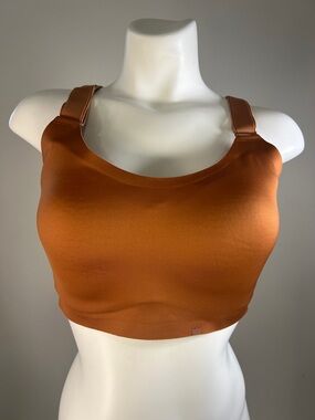 SHEFIT Copper Brown Adjustable-Strap Sports Bra Size Luxe